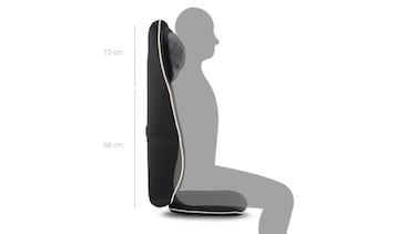 Este respaldo de masaje ‘shiatsu’ para espalda y cuello se adapta a cualquier asiento