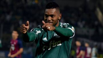 El delantero colombiano del Palmeiras, Miguel Borja.
