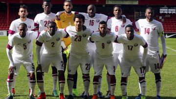 La selección de Catar.