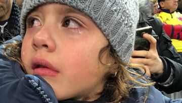 La emoción de la hija de James Rodríguez tras la victoria de Colombia sobre Francia.