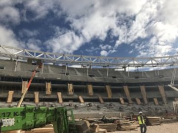 Las imágenes de las obras del Wanda Metropolitano