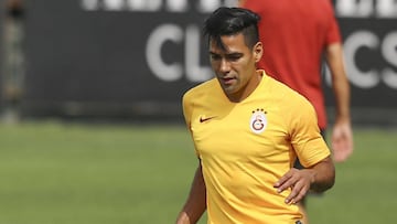 Radamel Falcao Garc&iacute;a entrenopor separado en la jornada de este mi&eacute;rcoles