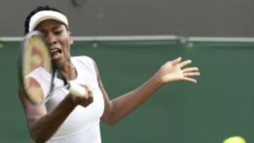 Venus Williams durante un partido.