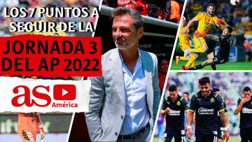 Los 7 puntos a seguir de la Jornada 3 del Apertura 2022