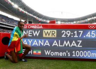 Almaz Ayana: los tres hombres que la llevaron al récord de 10.000
