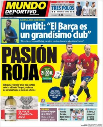 Portadas de la prensa mundial