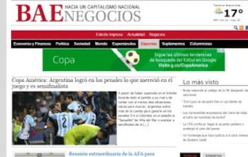 Medios argentinos destacan que Tevez "se sacó una Ospina"