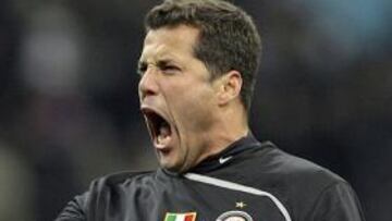 <strong>TRIUNFO IMPORTANTE.</strong> Julio César celebra el gol de Muntari con el que el Inter se impuso al Juventus