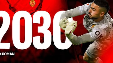 Leo Román, portero ibicenco del RCD Mallorca.