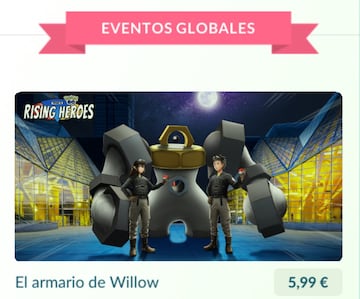 pokemon go investigacion especial el armario de willow melmetal