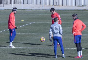 Stefan Savic, Diego Costa y Álvaro Morata. 