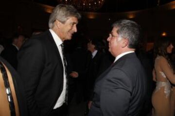 Premios AS 2014. Alejandro Elortegui con el premiado Manuel Pellegrini.