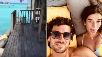 Imágenes del alojamiento que escogieron Feliciano López y Sandra Gago para su escapada a las Islas Maldivas en noviembre de 2018 y de la pareja durante este viaje.
