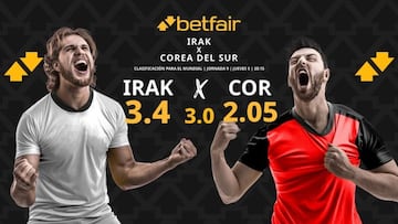 Irak vs. Corea del Sur: horario, dónde ver, pronósticos y clasificación