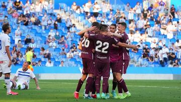 Alegría de la Real ante el Alavés