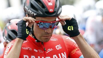 Mikel Landa, en una salida del Giro de Italia.