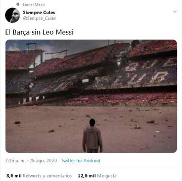 Los mejores memes de la posible marcha de Messi