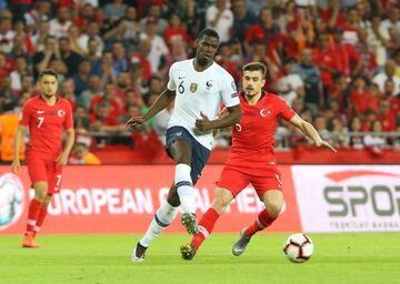 France's Paul Pogba in action against Turkey