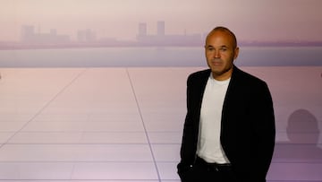 Soccer Football - Andres Iniesta Press Conference - The Game Continues - Barcelona, Spain - October 8, 2024 Former Barcelona and Spain footballer Andres Iniesta during a press conference REUTERS/Albert Gea