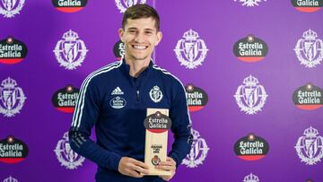 Toni, el mejor jugador del mes de abril en el Real Valladolid.