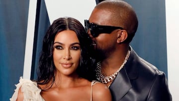 Kim Kardashian West y Kanye West en Beverly Hills, California. Febrero 09, 2020.