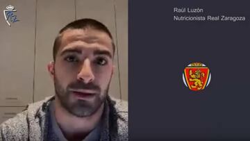 Raúl Luzón, nutricionista del Real Zaragoza.