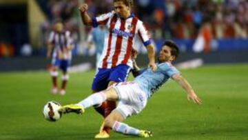 Cerci, en el partido de Liga ante el Celta.