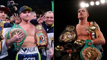 Canelo Álvarez y Callum Smith.