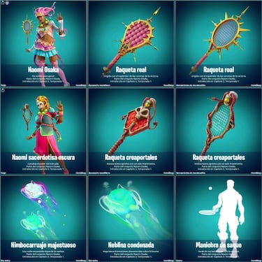 Fortnite: los skins de Naomi Osaka llegan a la tienda; cómo conseguirlos