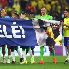 La hija de Maradona aplaude el gesto de Brasil con Pelé