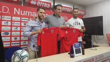 Calero y Albiach prometen ilusión y trabajo en el Numancia