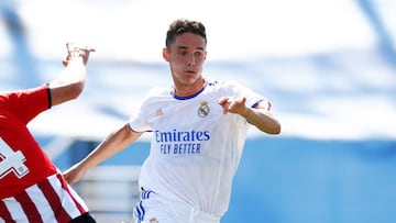 Arribas, con el Real Madrid Castilla. 