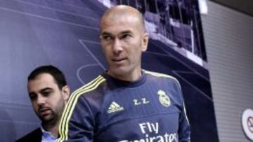 Zidane, en rueda de prensa.