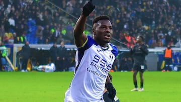 Daniel Mosquera volvió al gol en la victoria de Hellas Verona 2-3 sobre Parma.