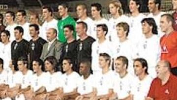 <b>FOTO OFICIAL.</B> El Albacete ya cuenta con Rubén, Momo y Jaime.