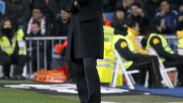 Marcelino, durante el partido.