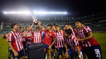 Players of Guadalajara Champions during the Final Copa Morelos El Torneo Que Nos Une 2025 match between Leon and Guadalajara at Agustin Coruco Diaz Stadium on June 22, 2025 in Zacatepec, Morelos, Mexico.