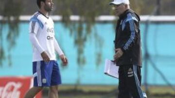 Javier Mascherano y Sabella.