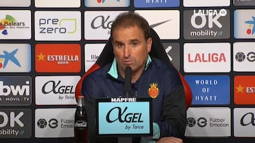 Jagoba Arrasate, entrenador del Mallorca, en rueda de prensa.
