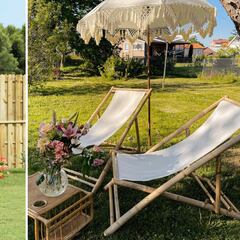 Ponte cómodo y protege tu jardín con estas tumbonas y vallas con descuento