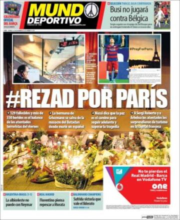 Portadas de la prensa mundial