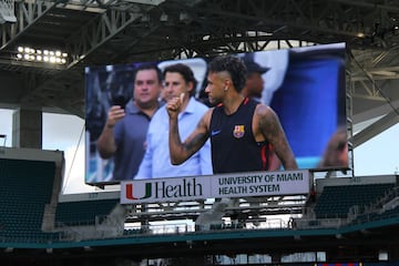 El FC Barcelona realizó su última práctica antes de El Clásico ante el Real Madrid, en el Hard Rock Stadium de Miami.