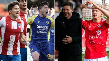 Giuliano, Giovanni, el Cholo y Gianluca Simeone. 