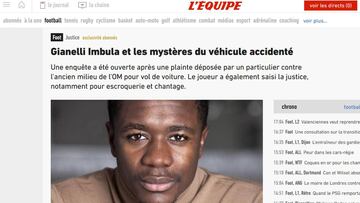 Art&iacute;culo de L&#039;Equipe sobre Imbula, ex del Rayo.