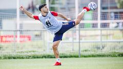 Asensio, en un entrenamiento con la Selección.