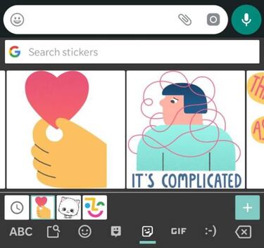 WhatsApp reconocerá los stickers que creas con el GBoard