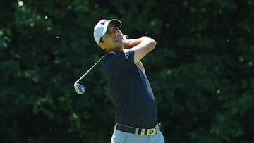 Felipe Aguilar durante la segunda jornada del Lyoness Open en el Diamond Country Club.