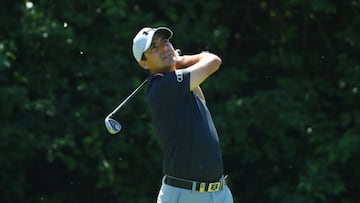 Felipe Aguilar durante la segunda jornada del Lyoness Open en el Diamond Country Club.