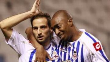 <b>EN PELIGRO. </b>Pablo Álvarez y Desmarets podrían tener que celebrar los goles sin publicidad.