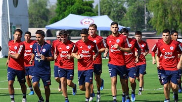 Futbol, Entrenamiento seleccion de Chile sub 23.